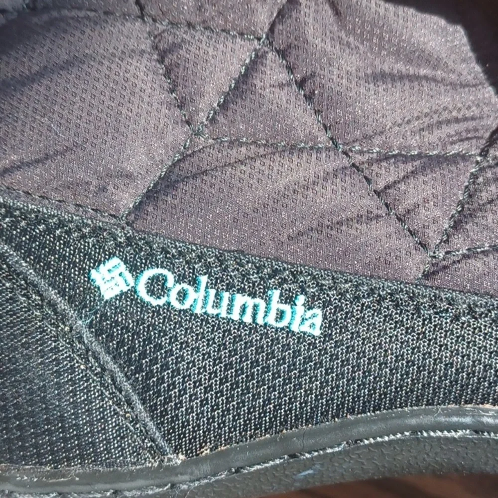 COLUMBIA Waterproof 200 Gram Insulation Winter Boots Teal Black Womens Size 7